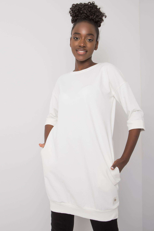 Ecru megztinis su kišenėmis Iveta Ecru megztinis su kišenėmis Iveta