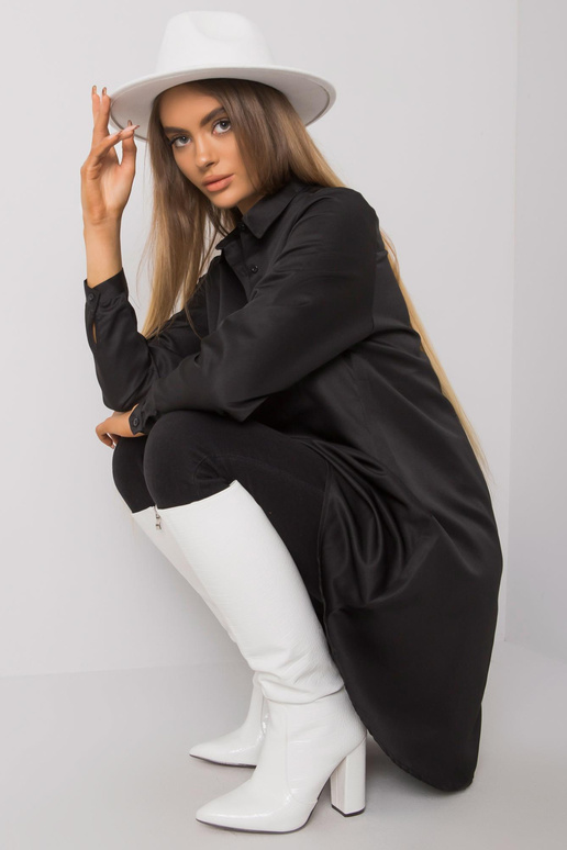 Gillian juodi asimetriški marškiniai Gillian juodi asimetriški marškiniai