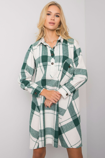 Maelia žalia languota suknelė