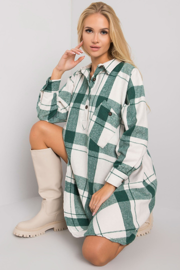 Maelia žalia languota suknelė 2