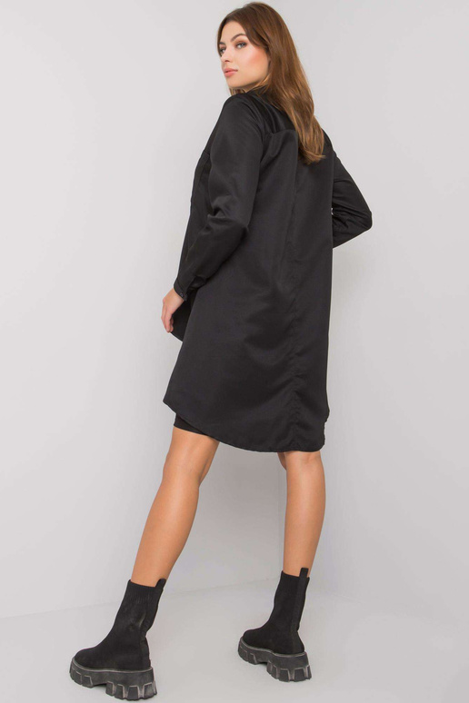 Juodi asimetriški Brinleigh marškinėliai