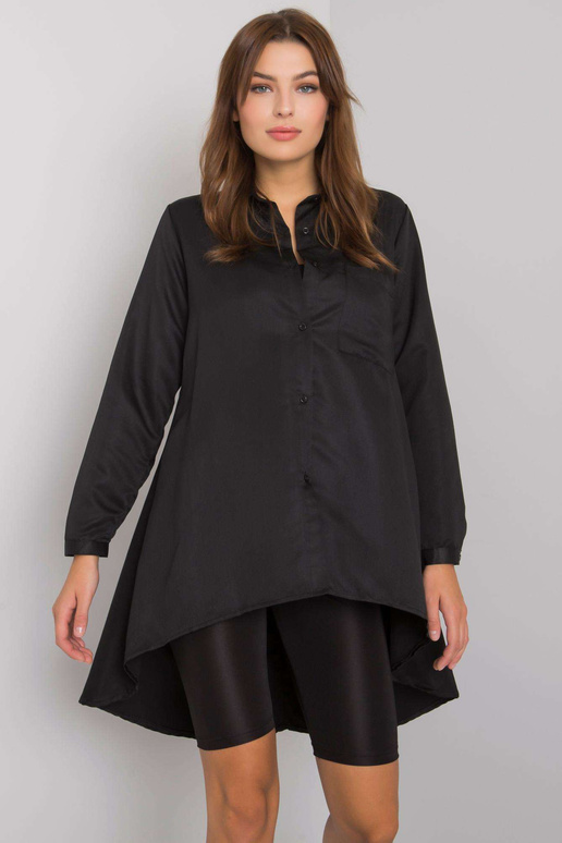 Juodi asimetriški Brinleigh marškinėliai