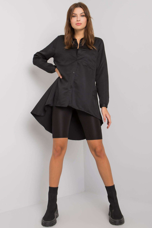 Juodi asimetriški Brinleigh marškinėliai