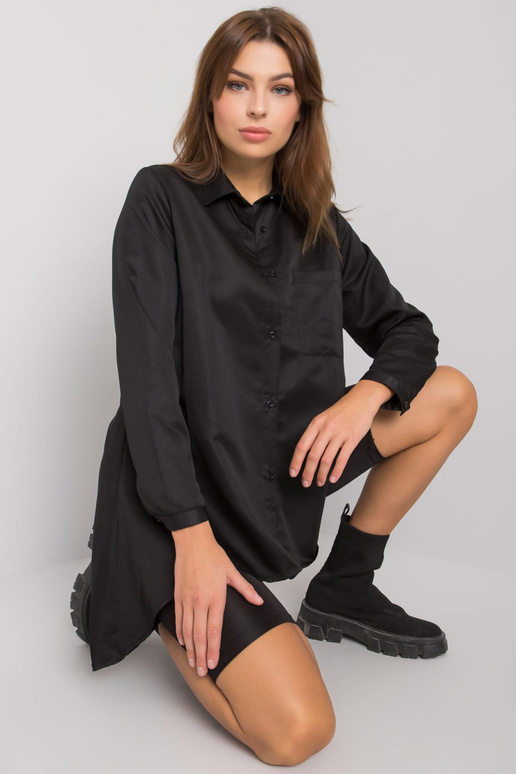 Juodi asimetriški Brinleigh marškinėliai