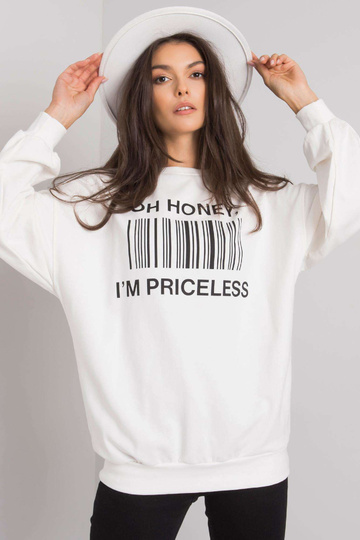 Ecru megztinis su Basile raštu