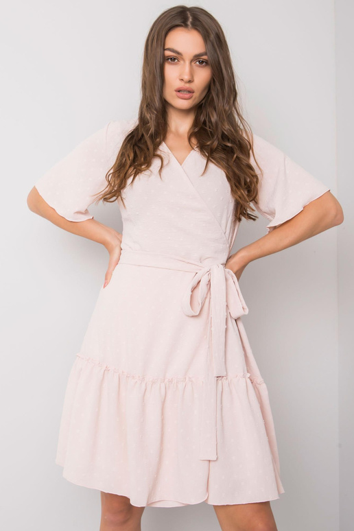 Lachelle šviesiai rožinė raukinė suknelė Lachelle šviesiai rožinė raukinė suknelė