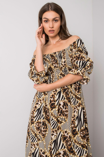 Smėlio spalvos ilga suknelė...