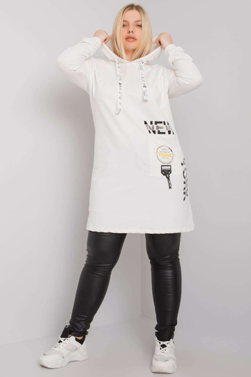 Ecru tunika plius dydis su... 2