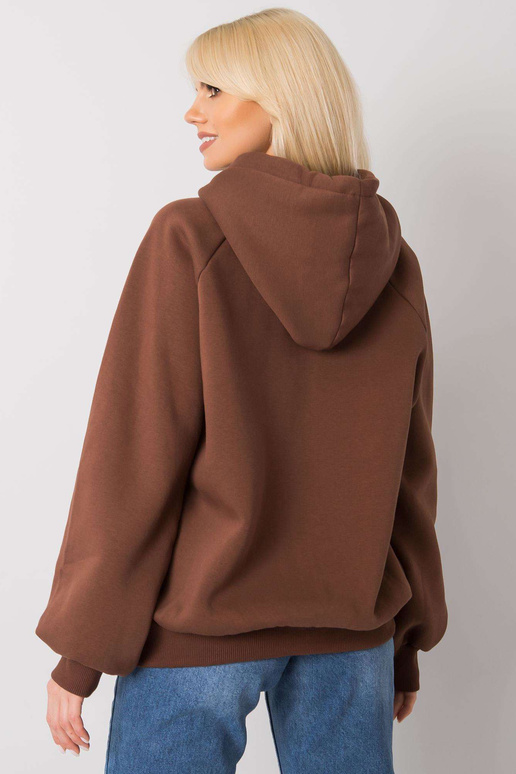 Rudas paminkštintas megztinis Dina