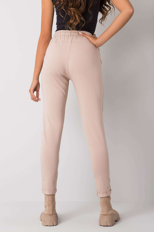 Smėlio spalvos sportinės kelnės su...