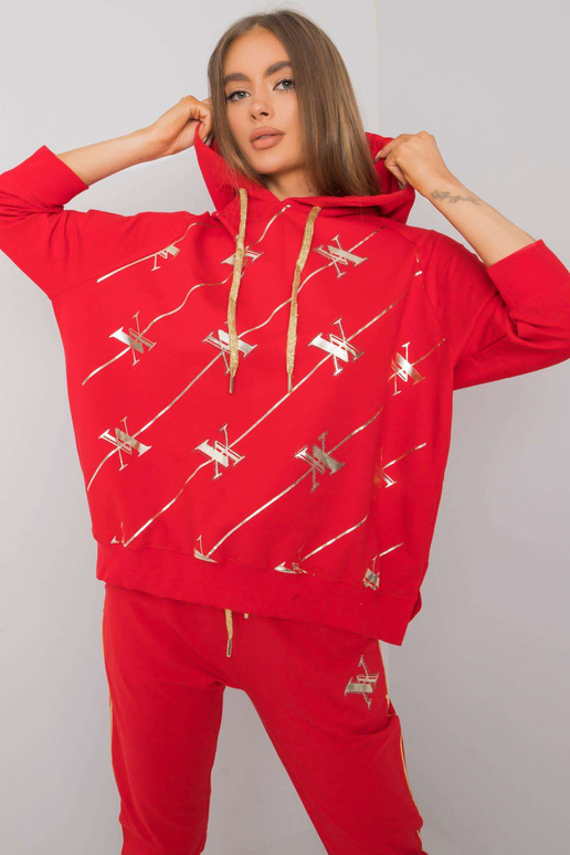 Raudonas dviejų dalių rinkinys su...