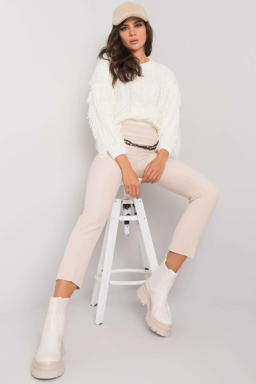 Smėlio spalvos Beaverton audinio kelnės Smėlio spalvos Beaverton audinio kelnės