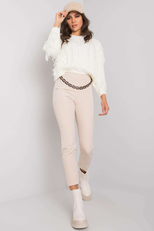 Smėlio spalvos Beaverton audinio kelnės Smėlio spalvos Beaverton audinio kelnės