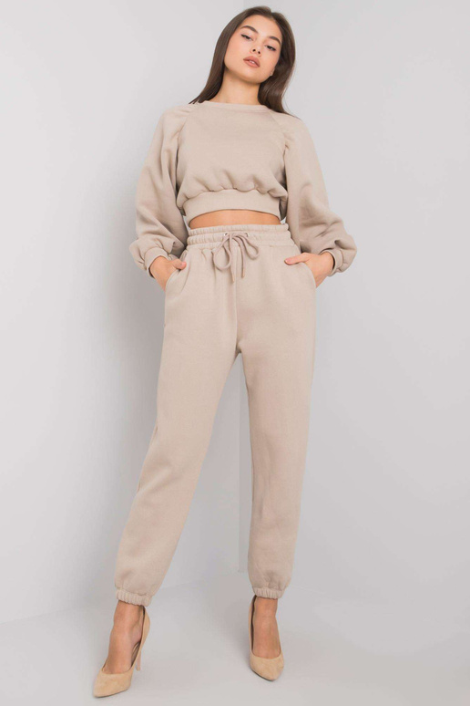 Smėlio spalvos moteriškas dviejų...