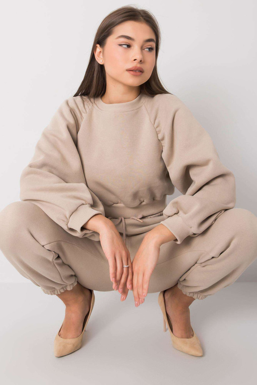 Smėlio spalvos moteriškas dviejų...