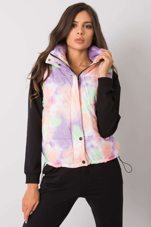 Oranžinės-violetinės dygsniuotos...