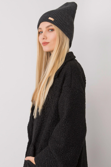 Tamsiai pilka megzta beanie Beanie RUE PARIS
