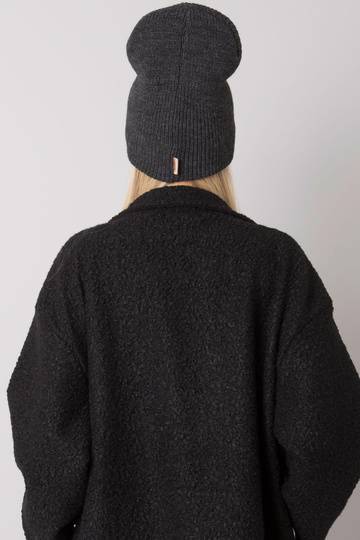 Tamsiai pilka megzta beanie... 2