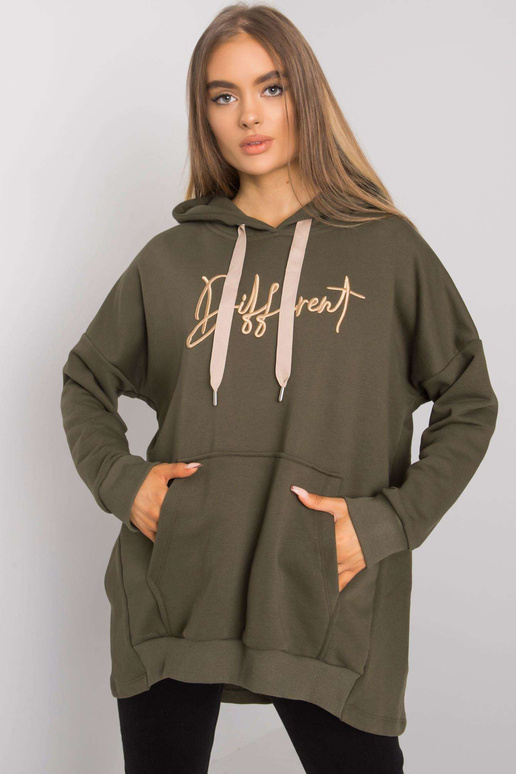 Khaki Fallon kengūros megztinis Khaki Fallon kengūros megztinis