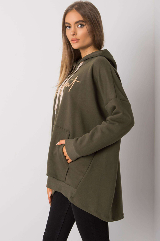 Khaki Fallon kengūros megztinis Khaki Fallon kengūros megztinis