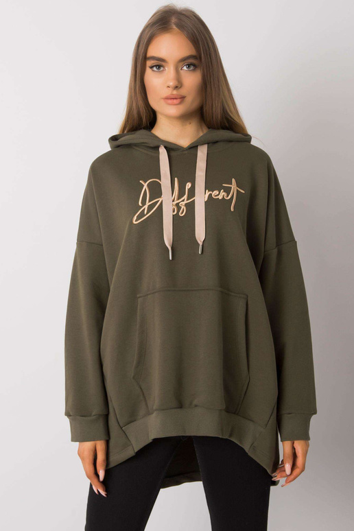 Khaki Fallon kengūros megztinis Khaki Fallon kengūros megztinis