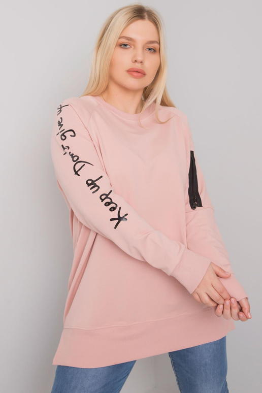 Purvini rožinė megztinių tunika plius... Purvini rožinė megztinių tunika plius...