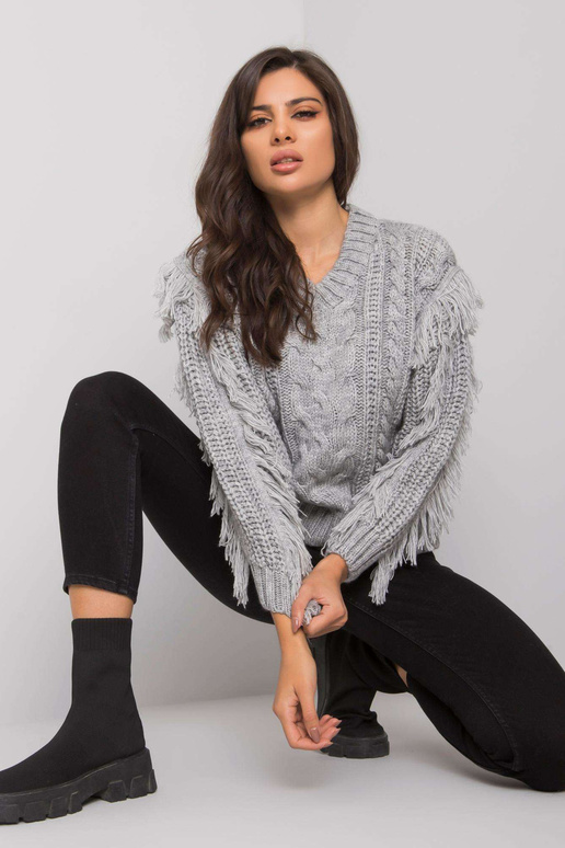 Pilkas megztinis su pynėmis Oregon...
