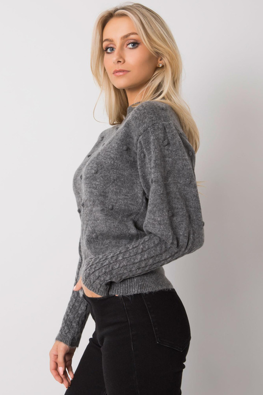 Tamsiai pilkas megztinis su...