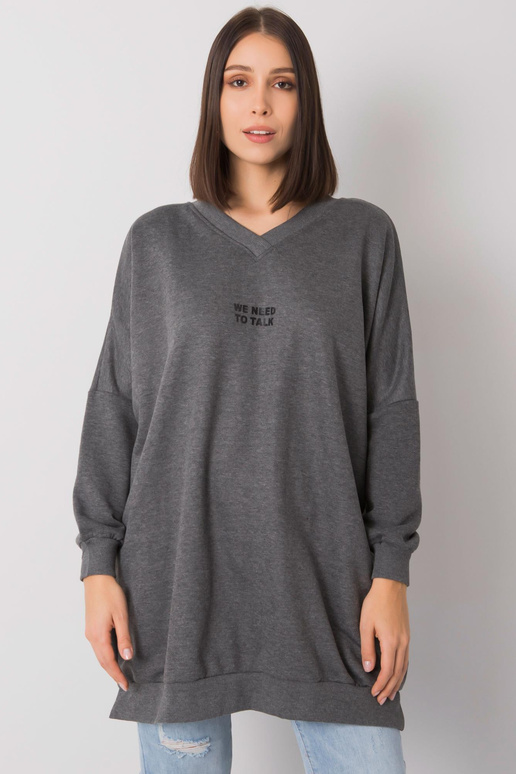 Tamsiai pilka melanžinė tunika plius... Tamsiai pilka melanžinė tunika plius...