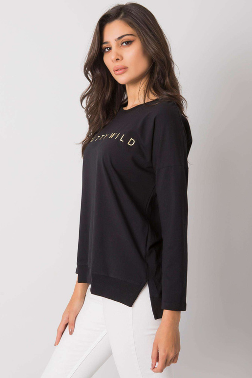 Juoda moteriška medvilninė palaidinė...