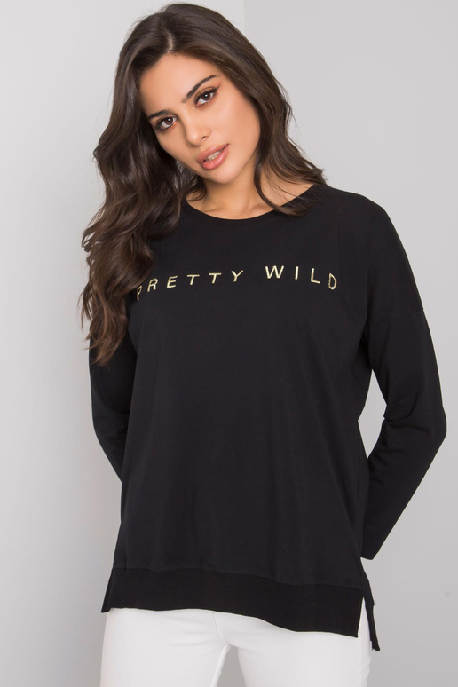 Juoda moteriška medvilninė palaidinė...