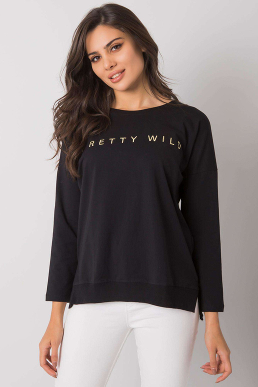 Juoda moteriška medvilninė palaidinė...