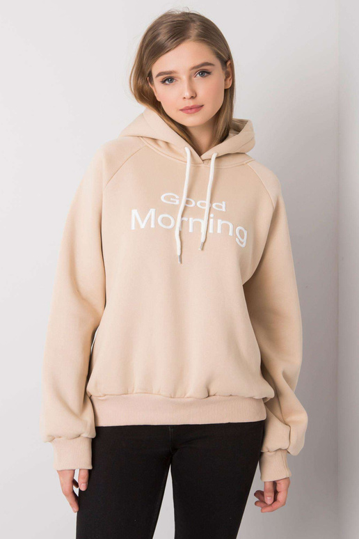Smėlio spalvos paminkštintas oversize gobtuvas Alice