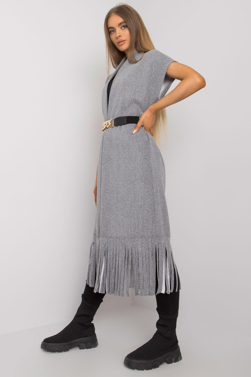 Pilka melanžinė lovatiesė su kutais...