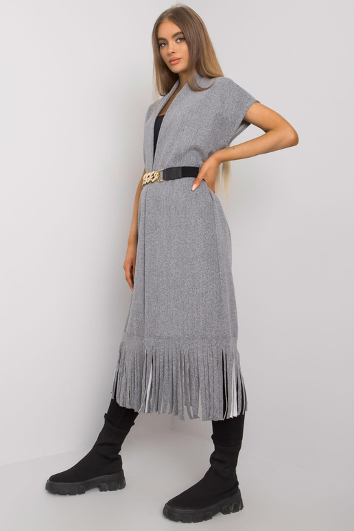 Pilka melanžinė lovatiesė su kutais...