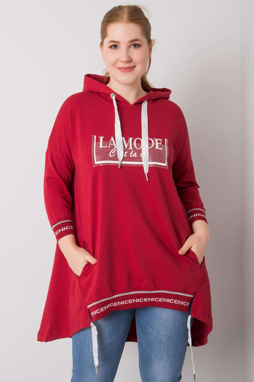 Bordo spalvos megztinis su...