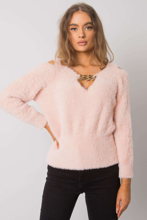 Purvinas rožinis kirpimo megztinis... Purvinas rožinis kirpimo megztinis...