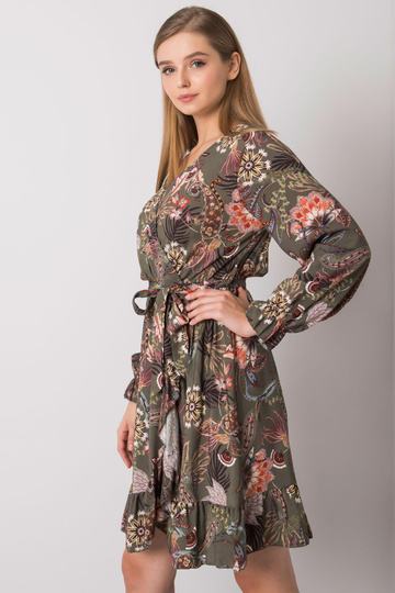 Khaki spalvos suknelė V...