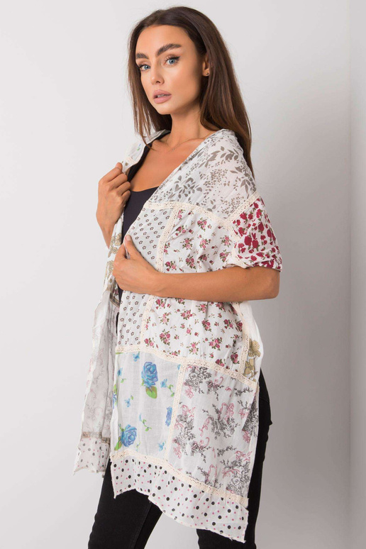 Baltas medvilninis diržas su spauda