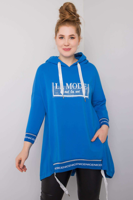 Belina tamsiai mėlynas gobtuvas su... Belina tamsiai mėlynas gobtuvas su...