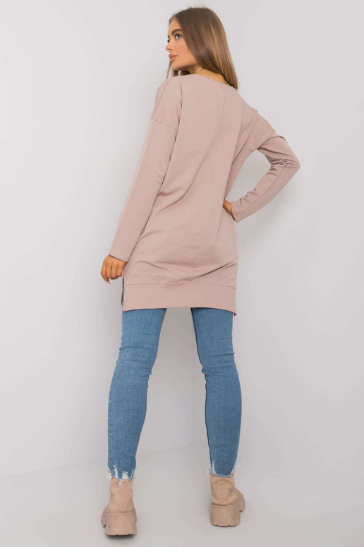 Tamsiai smėlio spalvos tunika su... Tamsiai smėlio spalvos tunika su...