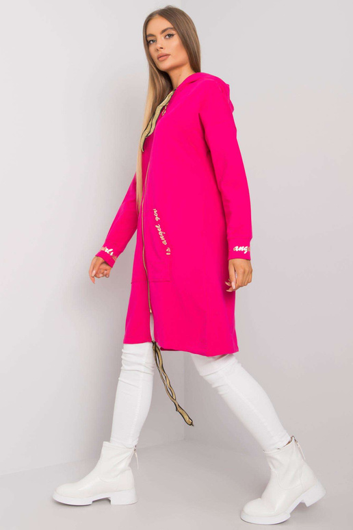 Fuksijos spalvos ilgi megztiniai su... Fuksijos spalvos ilgi megztiniai su...