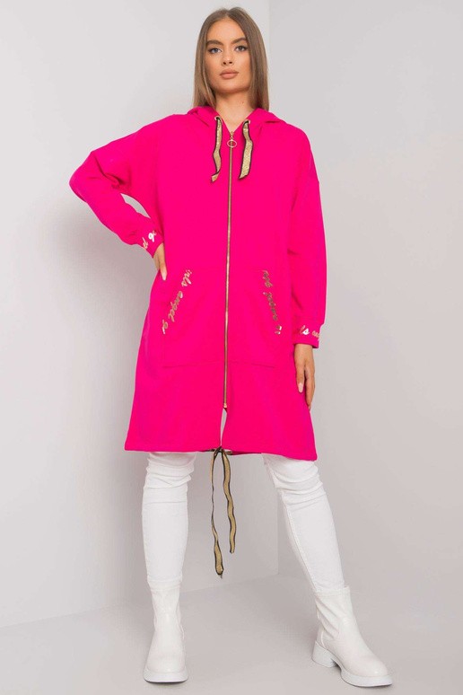 Fuksijos spalvos ilgi megztiniai su... Fuksijos spalvos ilgi megztiniai su...