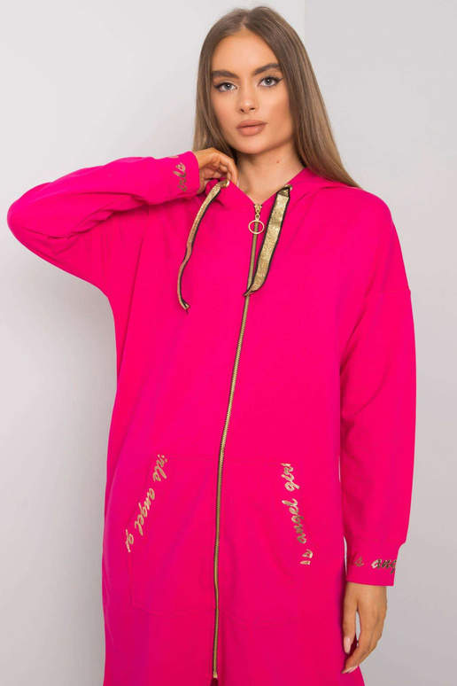 Fuksijos spalvos ilgi megztiniai su... Fuksijos spalvos ilgi megztiniai su...