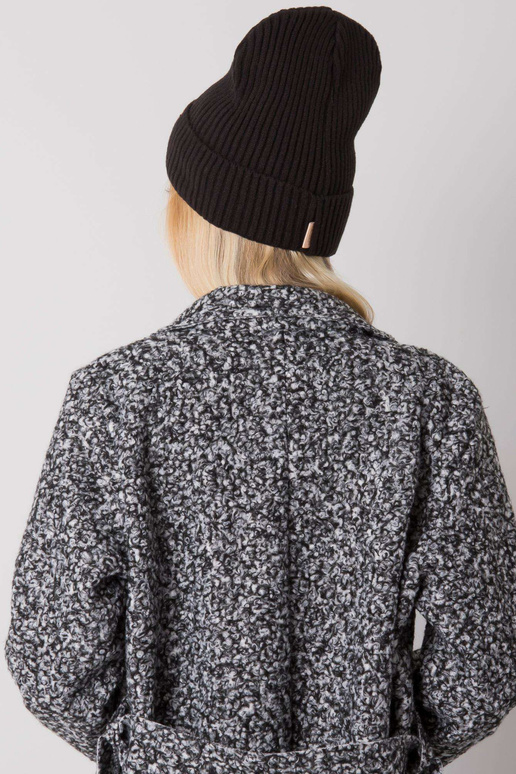 Moteriška juoda megzta kepurė RUE PARIS