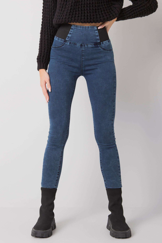 Mėlyni jeggings aukštu juosmeniu... Mėlyni jeggings aukštu juosmeniu...