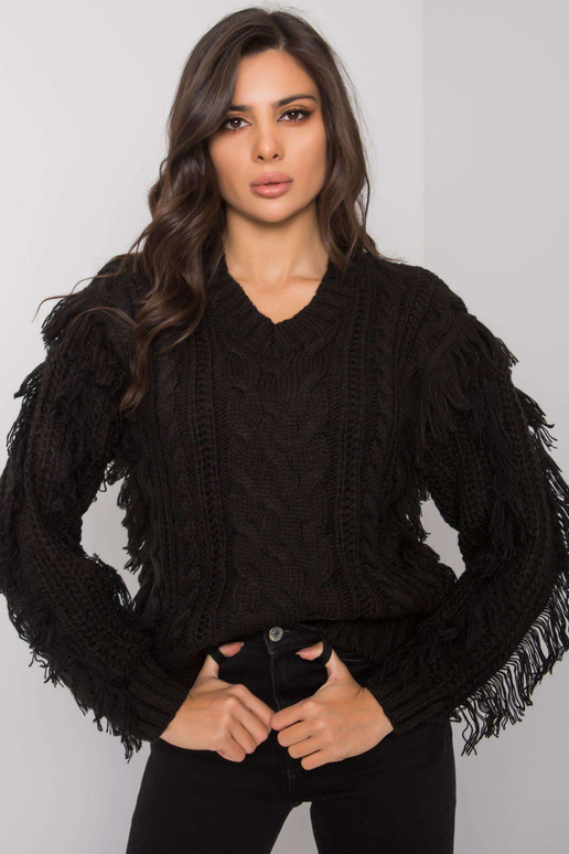 Juodas megztinis su pynėmis Oregon... Juodas megztinis su pynėmis Oregon...