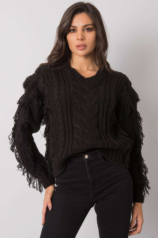 Juodas megztinis su pynėmis Oregon... Juodas megztinis su pynėmis Oregon...