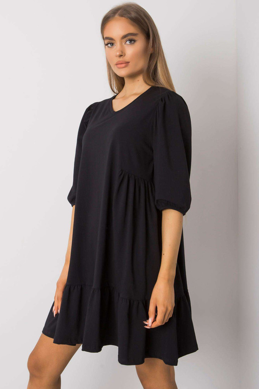 Yelda juoda medvilninė suknelė