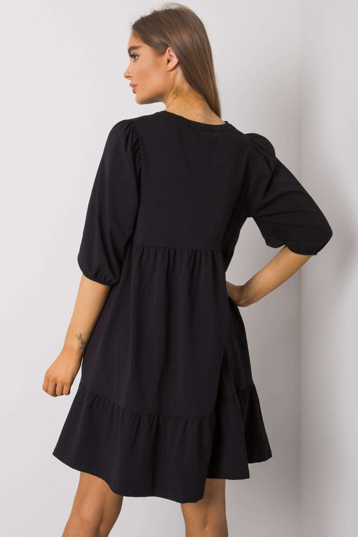 Yelda juoda medvilninė suknelė